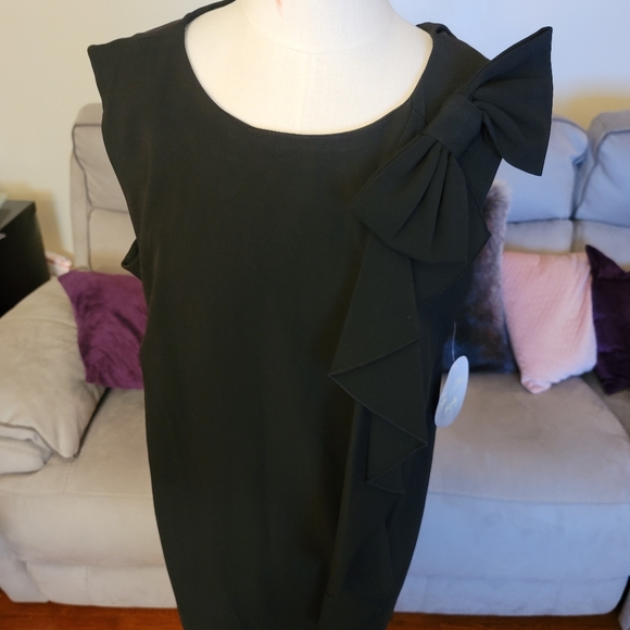 Emma & Mitchell: NWT Bow Ruffle Black Dress - Picture 8 of 8